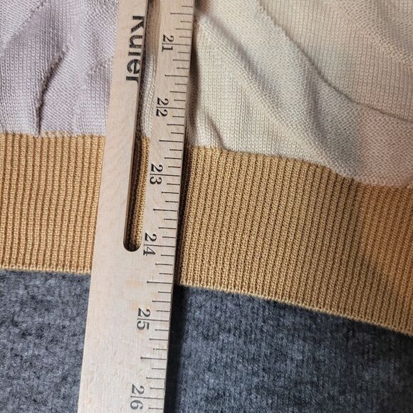 Tundra Canada Sweater Mens Size L 3D Pattern Multicolor Coogi Style Pullover - Picture 8 of 10